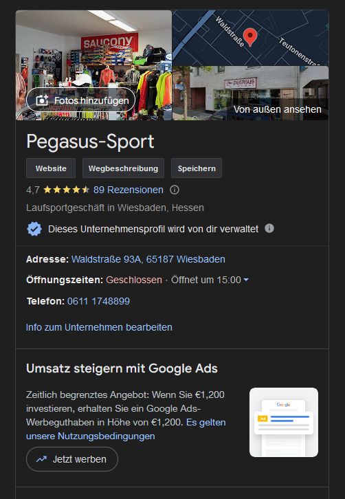 Bild zu Referenzen: Bewertungen über Google - Unternehmensprofil